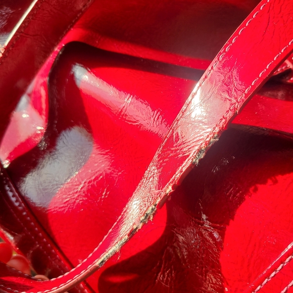 Liz Claiborne large red bag - Picture 5 of 6